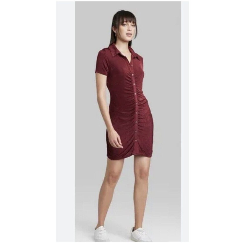 Wild Fable Dress, Size L Women’s Maroon In Color